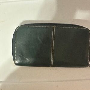 Dark Green Leather Wallet